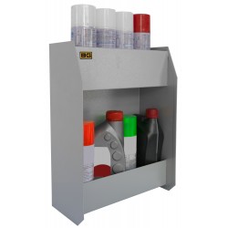 B-G RACING - SMALL TWO SHELF FLUID CABINET (POWDER COATED)