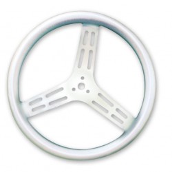 LONGACRE STEERING WHEELS - 15" LIGHTWEIGHT UNCOATED ALUMINIUM / BUMP GRIP (DISHED)