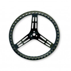 LONGACRE STEERING WHEELS - 14" LIGHTWEIGHT UNCOATED BLACK ALUMINIUM