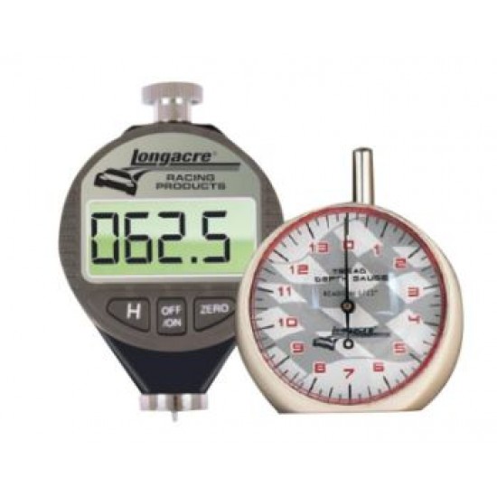 LONGACRE TYRE DUROMETERS - DIGITAL TYRE DUROMETER AND DIGITAL DEPTH GAUGE WITH STORAGE CASE